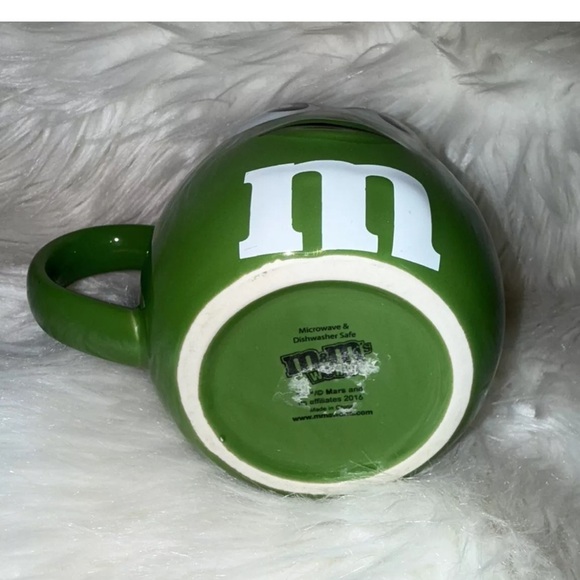 Vintage M &M’s Candy Green Character Face Oversized Ceramic Soup or Coff… - Picture 6 of 11